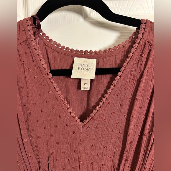 Free People-like Burgundy Maxi Dress - Picture 5 of 6